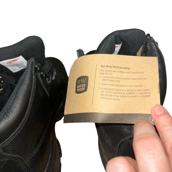 Red Wing Men's Size 8.5 Safety Work Boots Steel Toe Slip & Oil Resistant #6680 - Picture 5 of 8